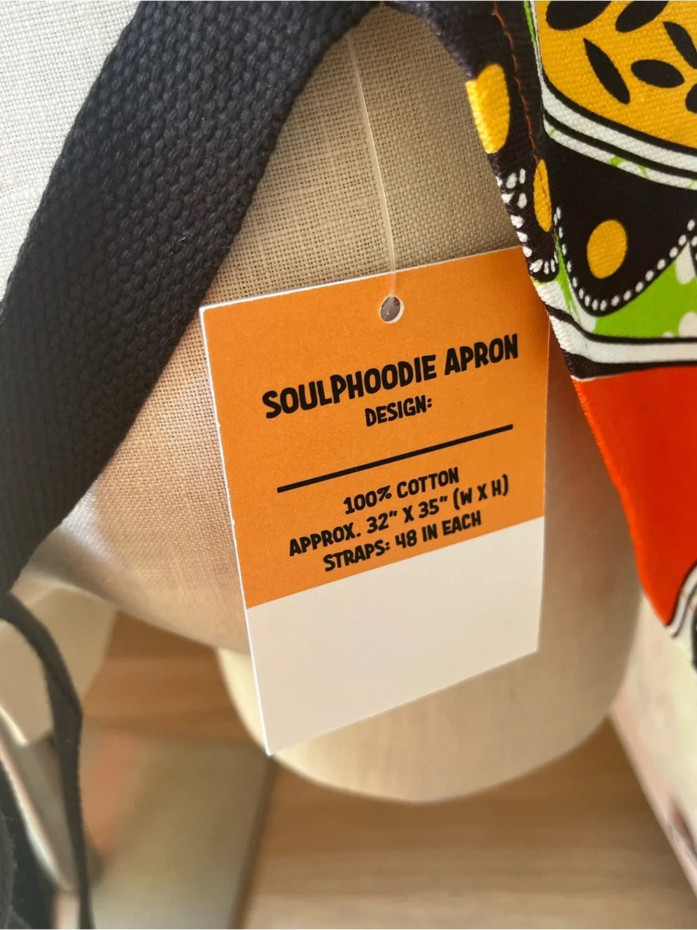 soulPhoodie Susan Apron vibrant cotton canvas kitchen apron with pockets